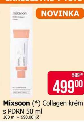 Mixsoon Collagen krém s PDRN 50 ml Teta drogerie
