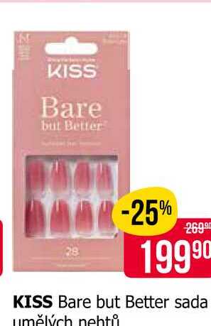 KISS Bare but Better sada umělých nehtů Teta drogerie