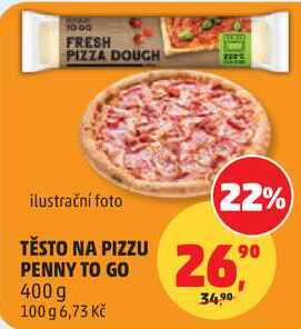 TĚSTO NA PIZZU PENNY TO GO, 400 g