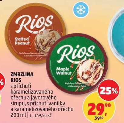 ZMRZLINA Rios s příchutí karamelizovaného ořechu a javorového sirupu, 200 ml