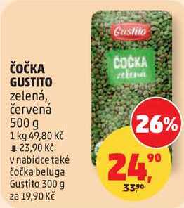 ČOČKA GUSTITO zelená, 500 g