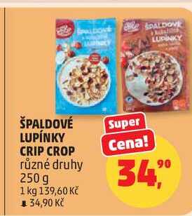 ŠPALDOVÉ LUPÍNKY CRIP CROP různé druhy, 250 g