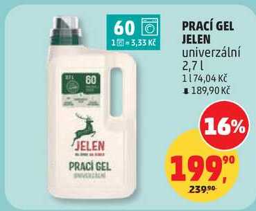 JELEN PRACÍ GEL, 2,7 l Penny Market