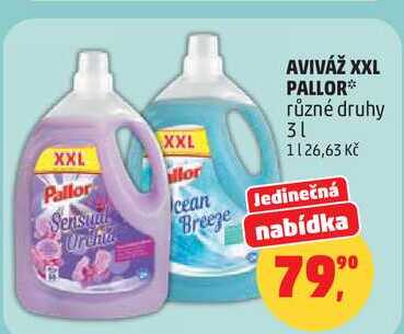 AVIVÁŽ XXL PALLOR různé druhy, 3 l Penny Market
