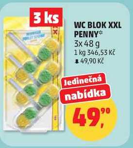 WC BLOK XXL PENNY, 3x 48 g Penny Market