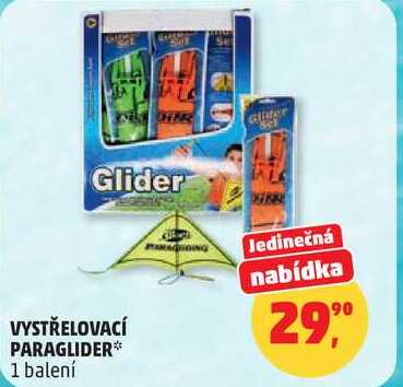VYSTŘELOVACÍ PARAGLIDER, 1 balení Penny Market