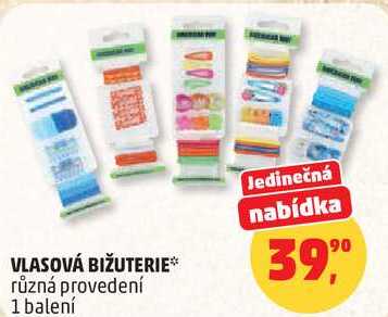 VLASOVÁ BIŽUTERIE různá provedení, 1 balení Penny Market