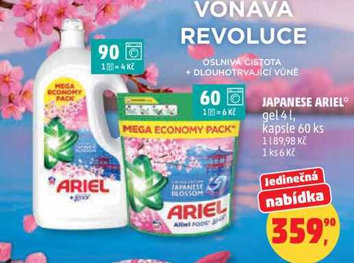 JAPANESE BLOSSOM ARIEL kapsle, 60 ks Penny Market