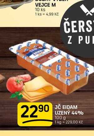 JČ EIDAM UZENÝ 44% 100 g