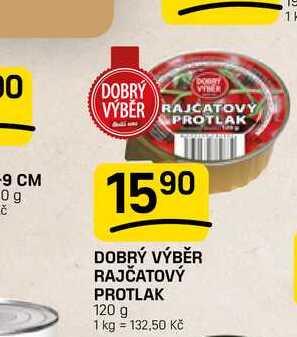 DOBRÝ VÝBĚR RAJČATOVÝ PROTLAK 120 g