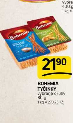 BOHEMIA TYČINKY vybrané druhy 80 g 