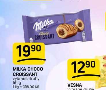MILKA CHOCO CROISSANT vybrané druhy 50 g 