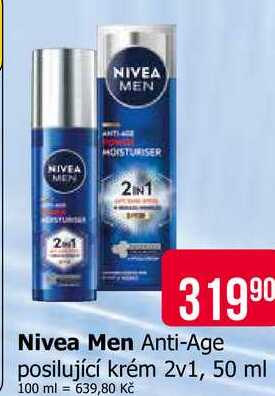 Nivea Men Anti-Age posilující krém 2v1, 50 ml Teta drogerie