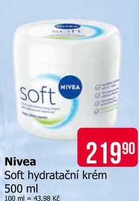 Nivea Soft Svěží hydratační krém 500ml Teta drogerie