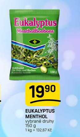 EUKALYPTUS MENTHOL vybrané druhy 150 g