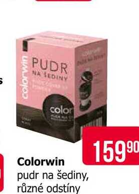 Colorwin pudr na šediny, různé odstíny Teta drogerie