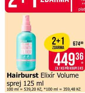 Hairburst Elixír Volume sprej 125 ml Teta drogerie
