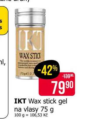 IKT Wax stick gel na vlasy 75 g Teta drogerie