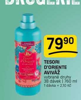 TESORI D'ORIENTE AVIVÁŽ vybrané druhy 38 dávek | 760 ml FLOP