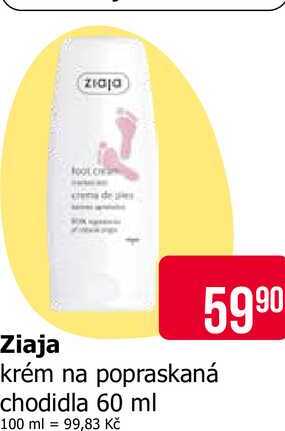 Ziaja krém na popraskaná chodidla 60 ml Teta drogerie