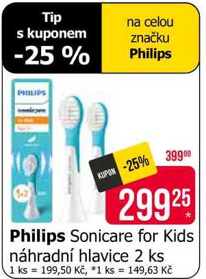 Philips Sonicare for Kids náhradní hlavice 2 ks Teta drogerie