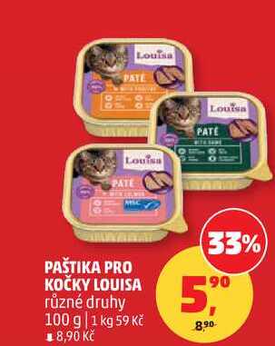 PAŠTIKA PRO KOČKY LOUISA různé druhy, 100 g