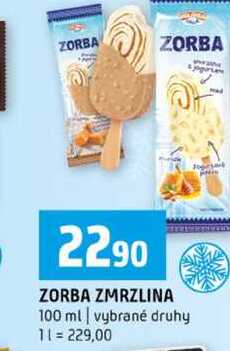 ZORBA ZMRZLINA 100 ml vybrané druhy