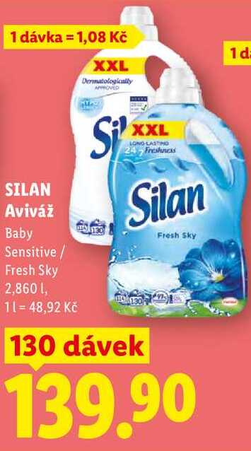 SILAN Aviváž, 2,860 l/130 dávek Lidl