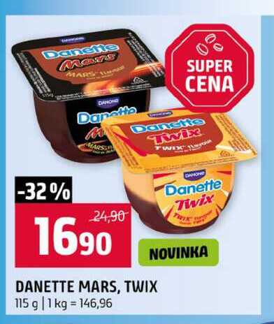 DANETTE MARS, TWIX 115 g