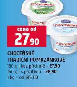 CHOCENSK TRADIČNÍ POMAZÁNKOVÉ 150 g bez příchutě