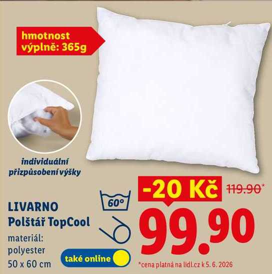 LIVARNO Polštář TopCool