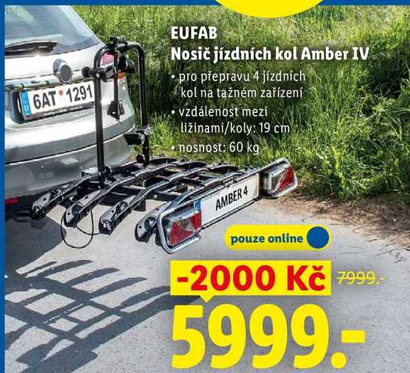 EUFAB Nosič jízdních kol Amber IV