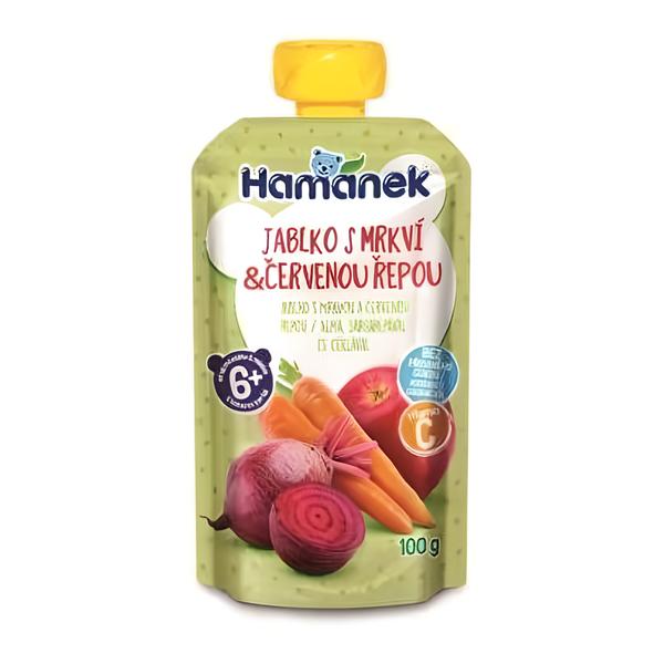 Hamánek Jablko s mrkví a červenou řepou Košík.cz