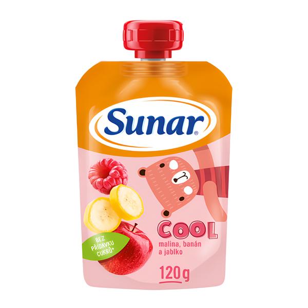 Sunar Cool ovocná kapsička malina, banán, jablko 12m+ Košík.cz