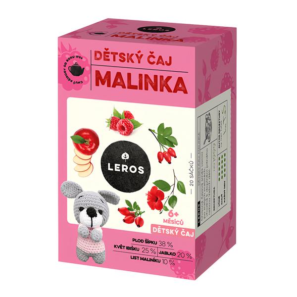 Leros Baby Dětský čaj Malinka Košík.cz