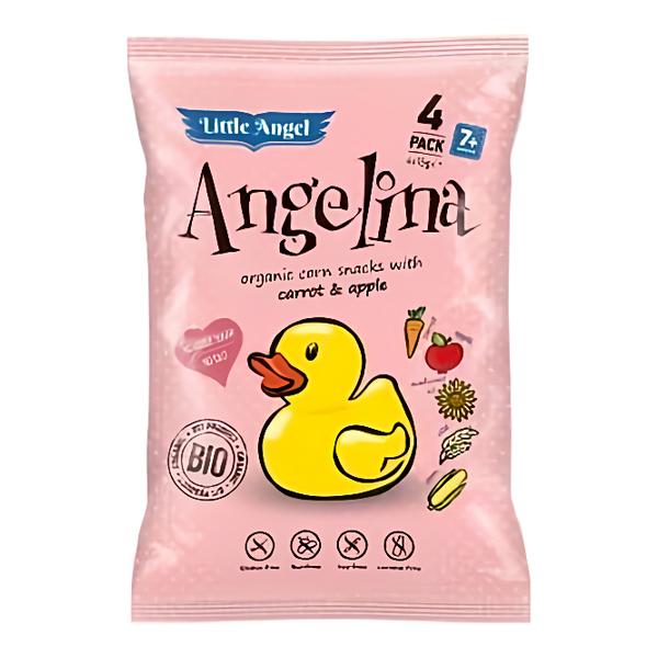 Little Angel BIO Angelina křupky mrkev a jablko 4x15g Košík.cz