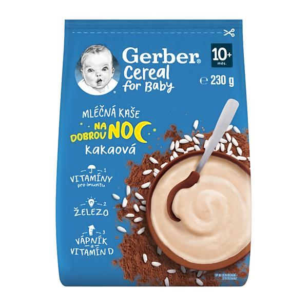 Gerber Cereal mléčná kaše kakaová Dobrou noc Košík.cz