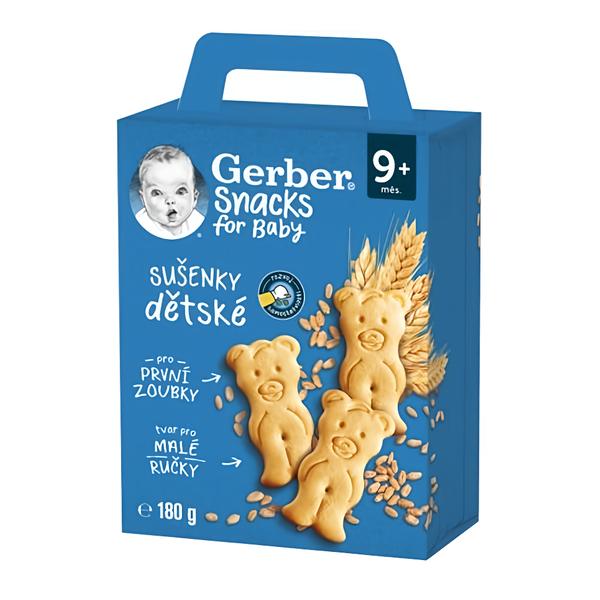 Gerber Snacks dětské sušenky Košík.cz