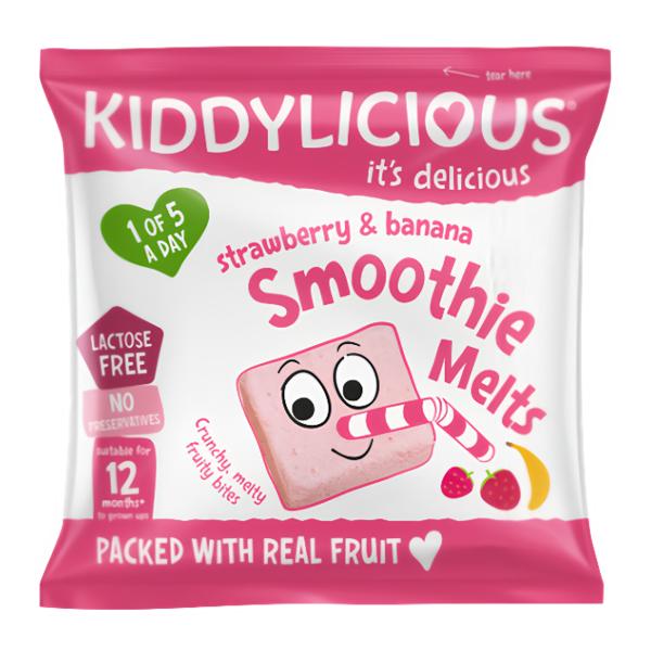 Kiddylicious Ovocné polštářky z jahod a banánu Košík.cz