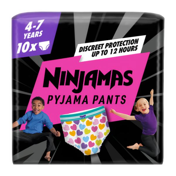 Pampers Ninjamas Pyjama Pants Heart vel. 7 (17-30 kg) Košík.cz