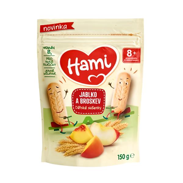 Hami Dětské sušenky jablko a broskev Košík.cz