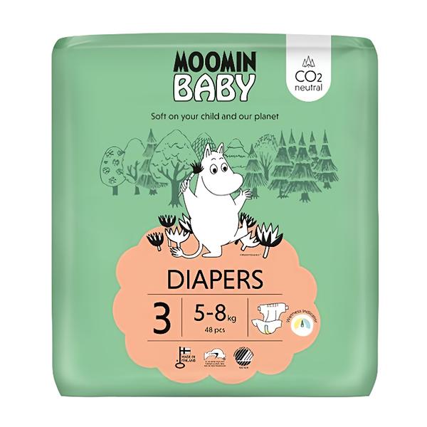 Moomin baby Midi eko pleny, vel. 3 (5–8 kg) Košík.cz