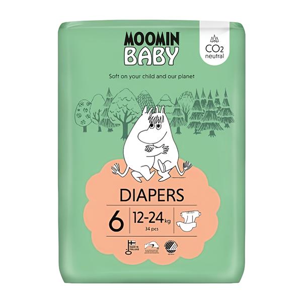 Moomin baby Maxi eko pleny, vel. 6 (12–24 kg) Košík.cz