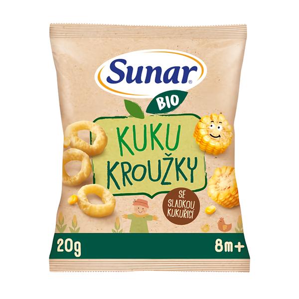 Sunar BIO Dětské křupky Kuku kroužky, 9m+ Košík.cz