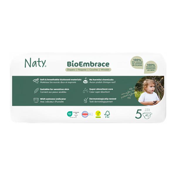 Naty Plenky Bioembrace Economy Pack Junior 11-25 kg Košík.cz