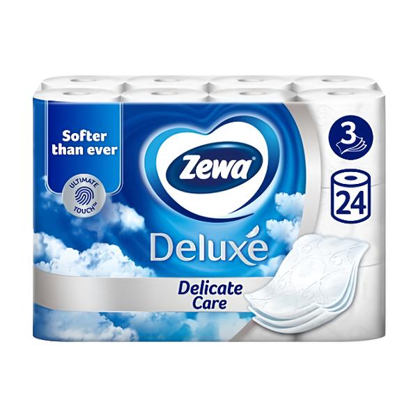 Zewa Deluxe Delicate Care toaletní papír 3vrstvý, 24 rolí Košík.cz