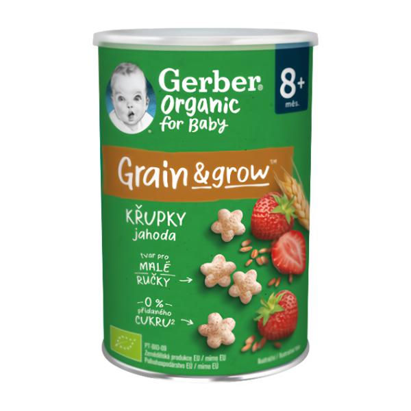 Gerber Organic křupky jahodové Košík.cz