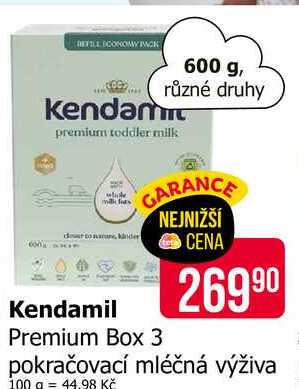 Kendamil 600 g, různé druhy Teta drogerie