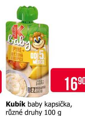 Kubík baby kapsička, různé druhy 100 g Teta drogerie