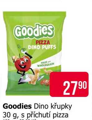 Goodies Dino křupky 30 g, s příchutí pizza Teta drogerie